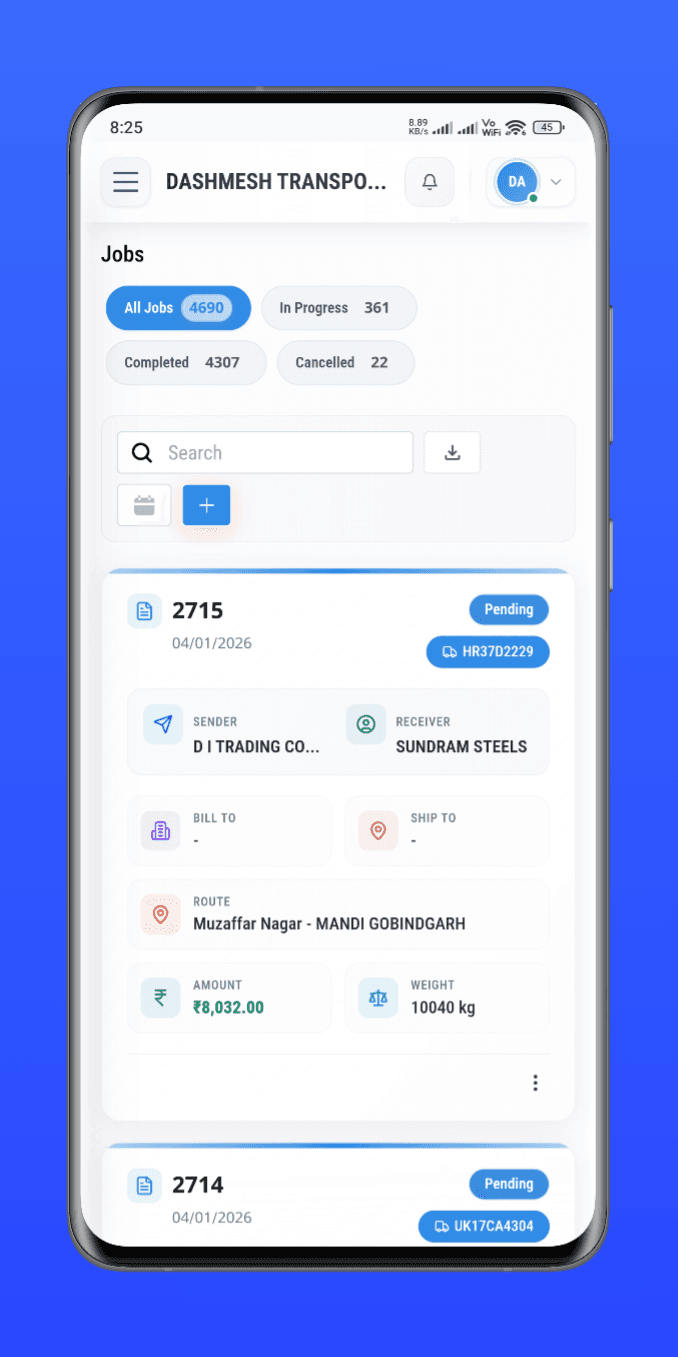 Builty.in Mobile App